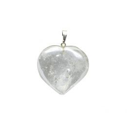 Colgante Corazón Cuarzo Cristal 2.5cm